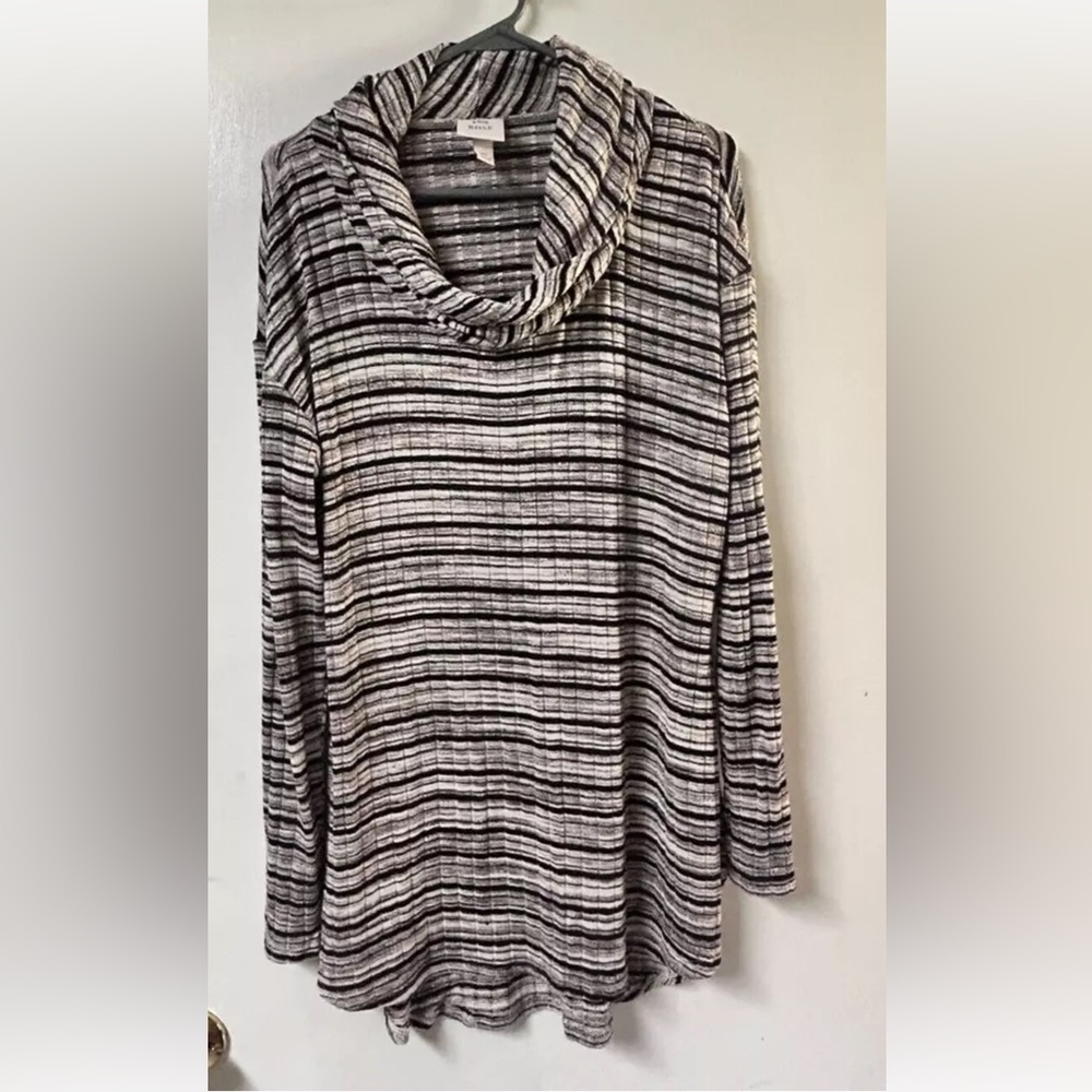 KNOX ROSE COWL NECK TUNIC, SIZE XLARGE